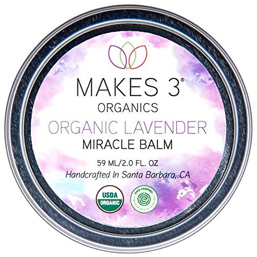 Makes 3 Organics Organic Miracle Body Balm, Lavender, 2 Fluid Ounce