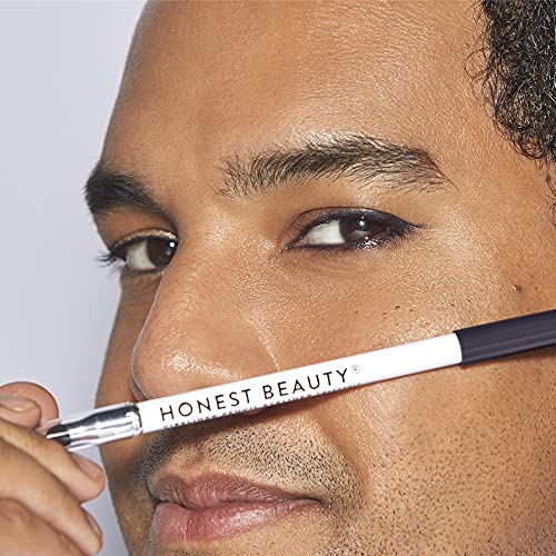Honest Beauty Vibeliner Pencil Eyeliner | Electric (Matte Plum) | With Jojoba Oil, Meadowfoam Oil, &amp; Macadamia Nut Oil | With built-in smudger | .038 Oz