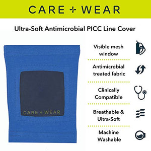Ultra-Soft Antimicrobial  Line Covers for Upper Arm with Mesh Window