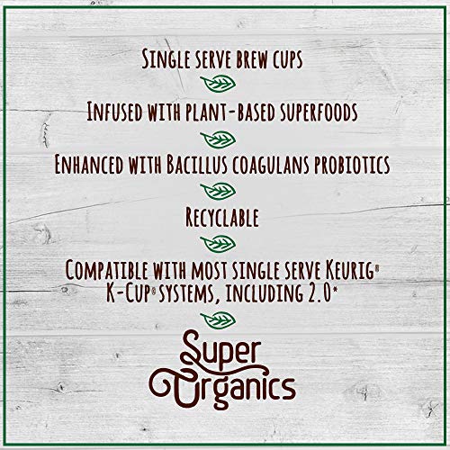 Super Organics Beauty Boost Green Tea Pods With Superfoods &amp; Probiotics | Keurig K-Cup Compatible | Beauty Tea, Skin Care Tea | USDA Certified Organic, Vegan, Non-GMO Natural &amp; Delicious Tea, 72ct
