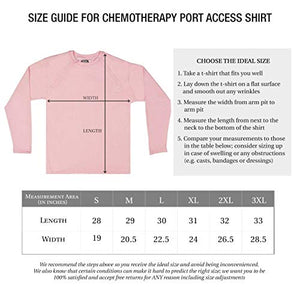  Inspired Comforts Mens/Unisex Chemo Port Access Hoodie, Sweatshirt with Dual Chest Zips, 100% Cotton, Full Sleeve
