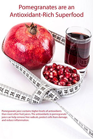100% Pomegranate Juice - USDA Organic Certified - Glass Bottle (2 Pack)