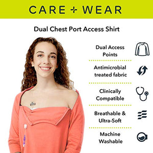 Women’s Dual Chemo Port Access Shirts