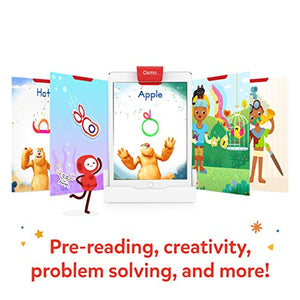 Osmo - Little Genius Starter Kit for iPad - 4 Educational Learning Games - Ages 3-5 - Phonics & Creativity - STEM Toy (Osmo iPad Base Included)