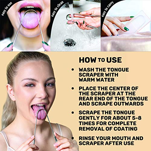Tongue Scraper with Travel Case