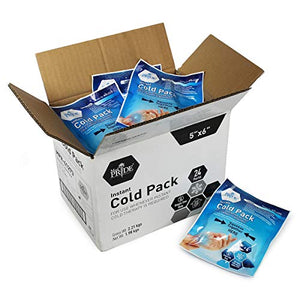Medpride Instant Cold Pack - Set of 24 Disposable Cold Therapy Ice Packs