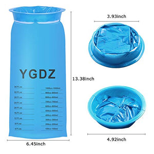 Emesis Bag, YGDZ 15 Pack Barf Bags Vomit Bags Disposable 1000ml