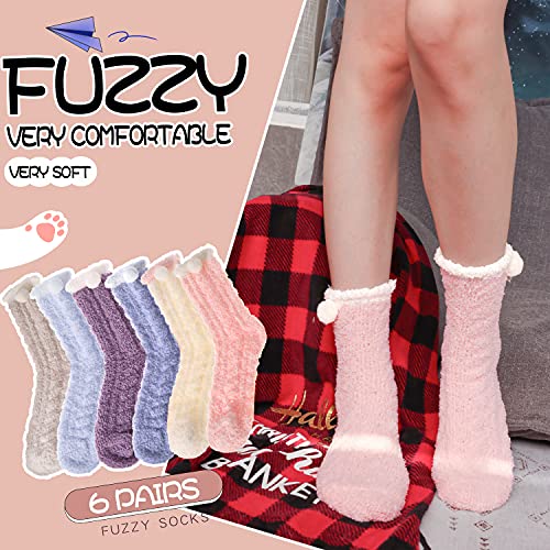 EBMORE Womens Fuzzy Socks Slipper