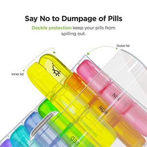 AUVON Weekly Pill Organizer 3-Times-A-Day