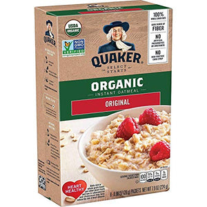 Quaker Instant Oatmeal Individual Packets, 8/box- pack of 6 boxes, total 48 Count