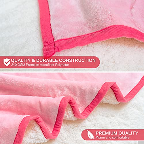 Flamingo Wearable Hooded Blanket for Adults