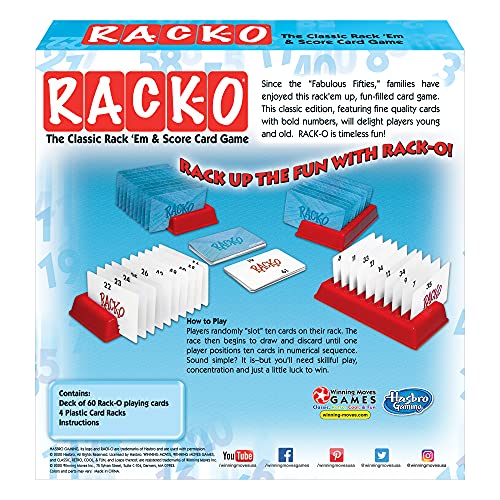 Winning Moves RACK-O, Retro package Card Game