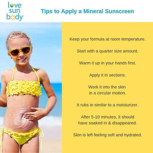 Love Sun Body 100% Natural Mineral Sunscreen SPF 30 Fragrance-Free 200 ml Reef-Safe with Non-Nano Zinc Oxide for Face and Body, Chemical-Free, Moisturizing, Water-Resistant