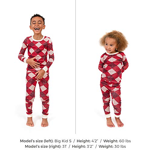 Burt&#39;s Bees Baby, Family Jammies, Matching Holiday Pajamas, Organic Cotton PJs, Abstract Argyle, Womens, Small