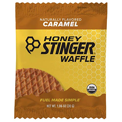 Honey Stinger Organic Waffle, Caramel, Sports Nutrition, 1.06 Ounce (16 Count)