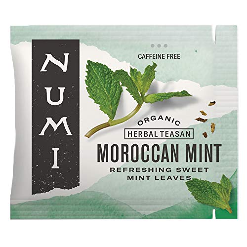 Numi Organic Tea Moroccan Mint, Box of Tea Bags, Herbal Teasan,100 Count (Pack of 1),Packaging May Vary