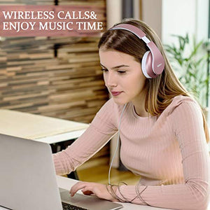 Bluetooth Wireless Headphones - Rose Gold