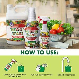 Veggie Wash All Natural Fruit and Vegetable Wash Sprayer