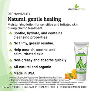 Lotion for Chemo Patients - Natural Organic, Paraben and Pthalate Free Moisturizing Lotion for Sensitive and Irritated Skin During Chemo Treatment - 6 Ounces