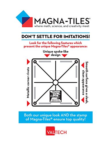 Magna-Tiles 32-Piece Clear Colors Set