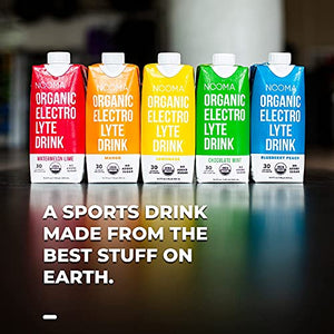 NOOMA Organic Electrolyte Sports Drink | Electrolyte Drink with Organic Coconut Water | Workout Hydration Drink with No Added Sugar | 30 Calories | Pack of 12 Sports Drinks (16.9oz) | Variety Pack