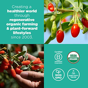 Navitas Organics Goji Berries, 8 oz. Bag, 8 Servings — Organic, Non-GMO, Sun-Dried, Sulfite-Free