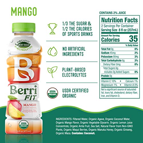 Berri Fit Mango Organic Sports Drink Alternative