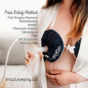 TrueSooth Post Breast Surgery Recovery Hot Cold Breast Therapy Packs, with Bra Straps. 4 Reusable Gel Heat / Ice Packs for Mastectomy Recovery, Lumpectomy, Breast Augmentation, Reduction or Implants