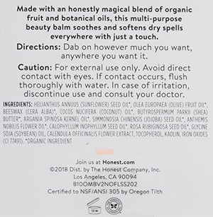 Honest Beauty Magic Beauty Balm with Fruit & Seed Oils, Multi-Purpose| EWG Certified + Dermatologist & Ophthalmologist tested + Hypoallergenic & Cruelty Free | 0.17 Ounce