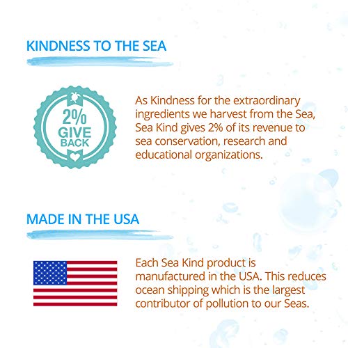 Sea Kind All Natural Hydrate Sea Plant Hand and Body Lotion for Women and Men, Lavender Essential Oil Scent 16 Fl Oz, Non Comedogenic, Vegan Moisturizer for Dry and Sensitive Skin, No Parabens