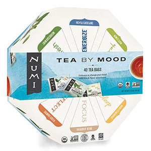 Numi Organic Tea By Mood Gift Set, 40 Count Tea Bag Assortment