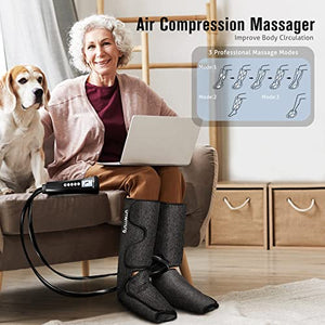 Leg Massager with Heat, Gifts for Women Men Mom Dad, Air Compression Leg and Foot Massager Gift for Christmas, Mothers Day, Fathers Day, Thank You Presents