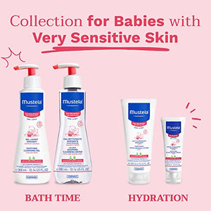 Mustela Baby Soothing Lotion - Moisturizing Body Lotion for Very Sensitive Skin - with Natural Avocado & Schizandra Berry - Fragrance-Free - 6.76 fl. Oz