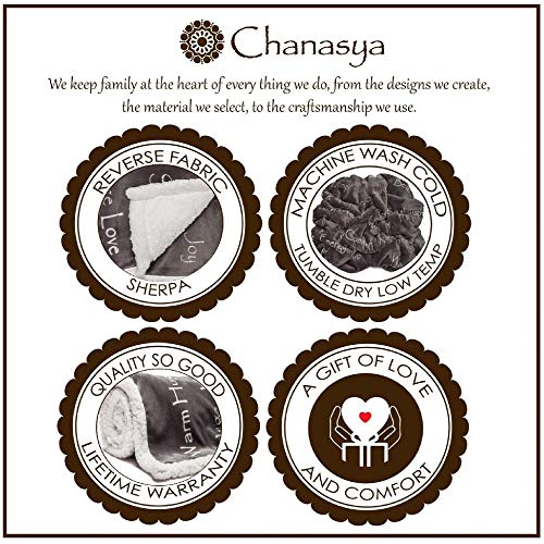 Chanasya Hope and Faith Gift Throw Blanket - Cozy, Warm and Fluffy