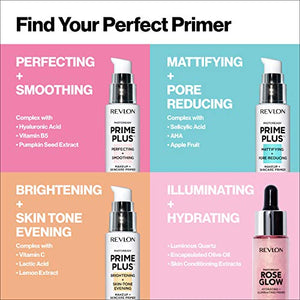 Face Primer by Revlon, PhotoReady Prime Plus Face Makeup for All Skin Types, Blurs & Fills in Fine Lines, Infused with Vitamin B5 and Hyaluronic Acid, Perfecting & Smoothing, 1 Oz