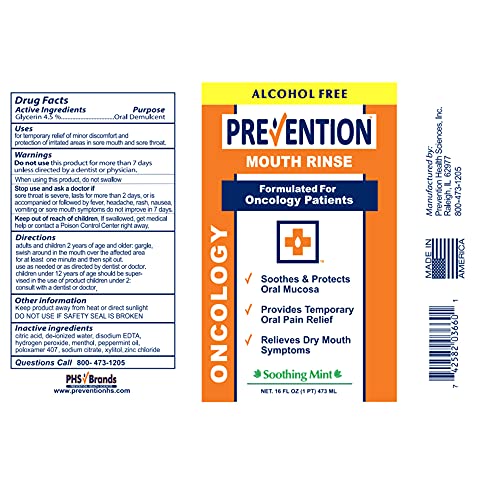 Prevention Oncology Mouthwash