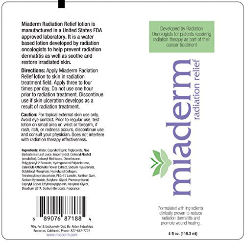 Miaderm Radiation Relief Lotion