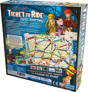 Ticket to Ride First Journey Board Game | Strategy Game | Train Adventure Game | Fun Family Game for Kids and Adults | Ages 6+ | 2-4 Players | Average Playtime 15-30 Minutes | Made by Days of Wonder