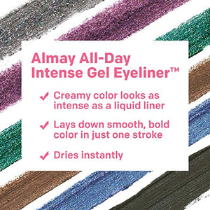 Gel Eyeliner by Almay, Waterproof, Fade-Proof Eye Makeup, Easy-to-Sharpen Liner Pencil, 110 Rich Black, 0.028 Oz