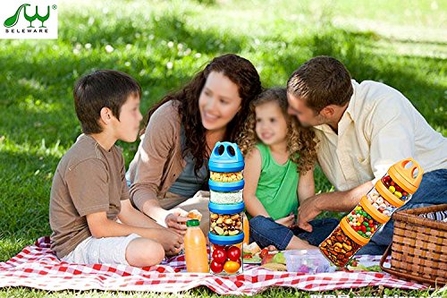 SELEWARE Portable Stackable Food Storage Containers for Snacks Formula - My  CareCrew
