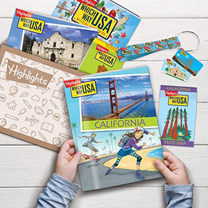 Which Way USA Subscription Box - Highlights Geography Books for Kids with USA Puzzles