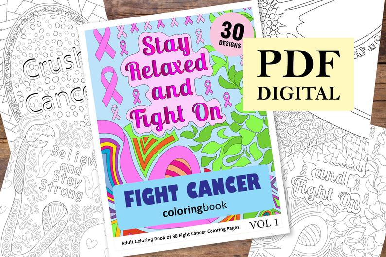 30 Fight Cancer Coloring Pages