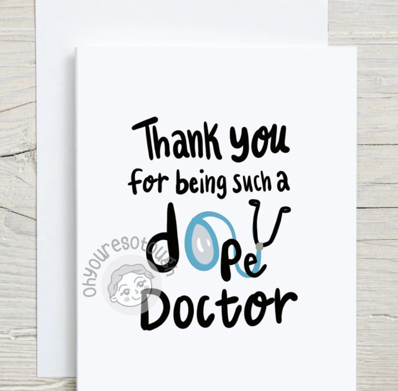 Funny Doctor Thank You Card