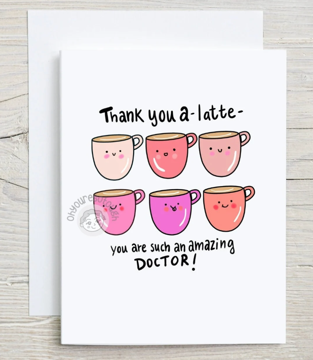 Doctor Thank You Card - Doctor Gift