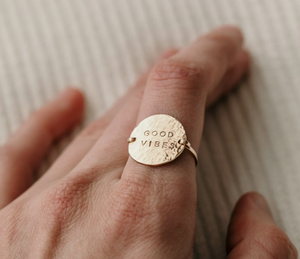 Customized Quote Ring, Personalized Inspiration Ring, Personalized Message Ring, Mantra Ring