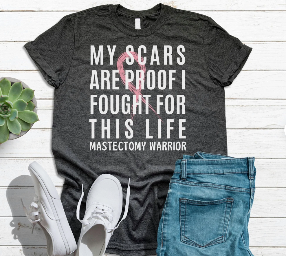 Mastectomy Warrior Shirt, Mastectomy Surgery T-shirt, Post
