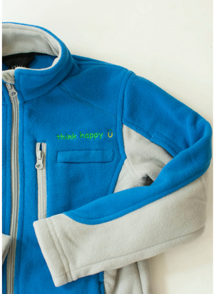 Girl's Cozy Fleece Chemotherapy Jacket - Blue- Chemo Cozy