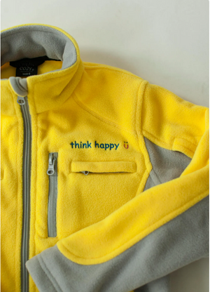 Boy's Cozy Fleece Chemotherapy Jacket - Yellow - Chemo Cozy