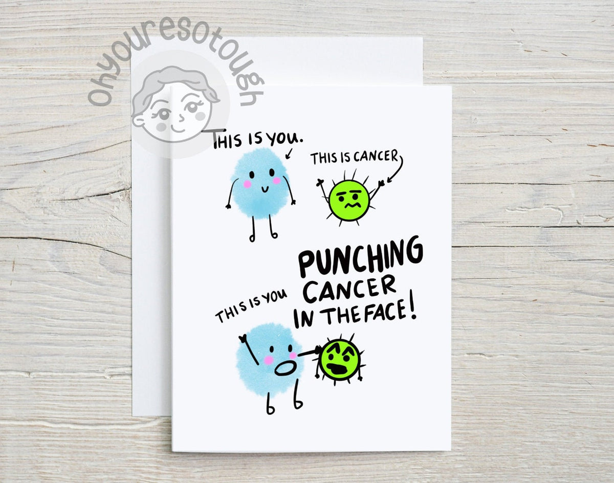 Cancer Encouragement Card Funny