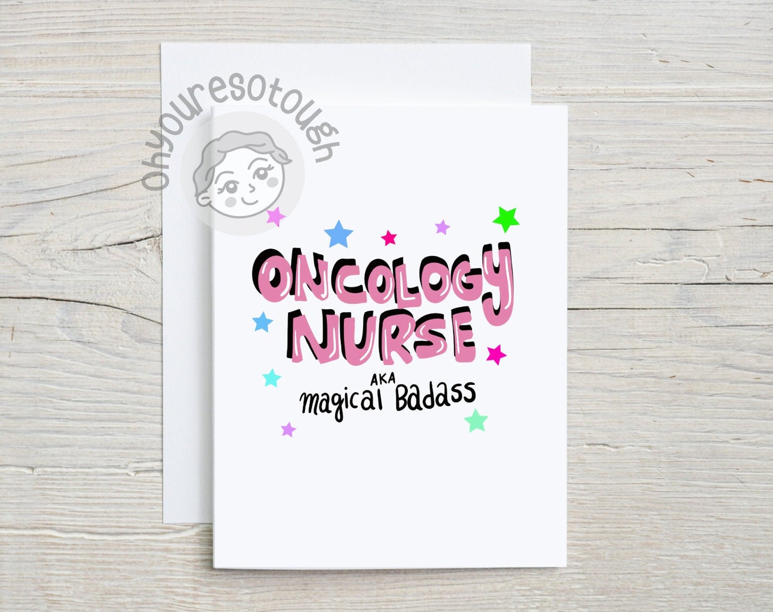 Oncology Nurse Thank You Card Funny - Nurse Thank You Gift - Nurse Card - Nurse Appreciation Gift - Nurse Funny - Oncology Nurse Gift